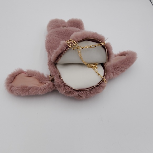 Mauve Bunny Crossbody or over shoulder handbag - Picture 4 of 5
